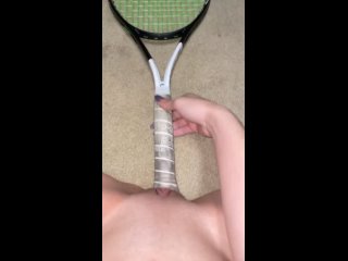 sticking racket in pussy (homemade porn 18)