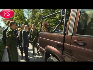 the general tore off the handle of the uaz patriot during a demonstration to vladimir putin