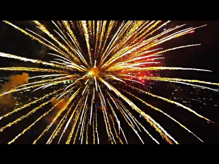 drone flight through fireworks