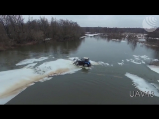 tractor instead of icebreaker